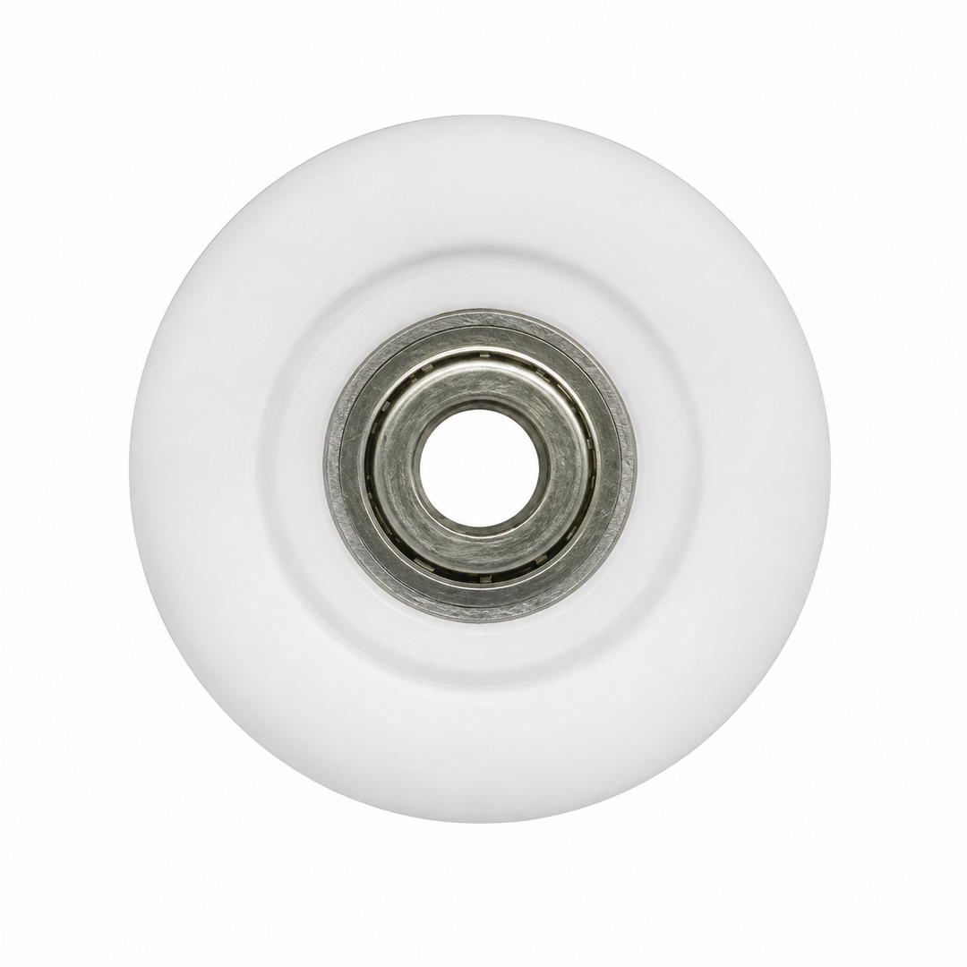 3 - 4040 Replacement bearing acetal grooved roller - Diameter: 38mm Bore: 6.4mm