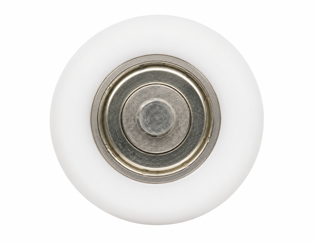 3 - 4041 Acetal grooved roller - Diameter: 38mm Axle: 6.4mm