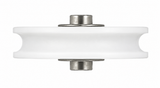 3 - 4041 Acetal grooved roller - Diameter: 38mm Axle: 6.4mm
