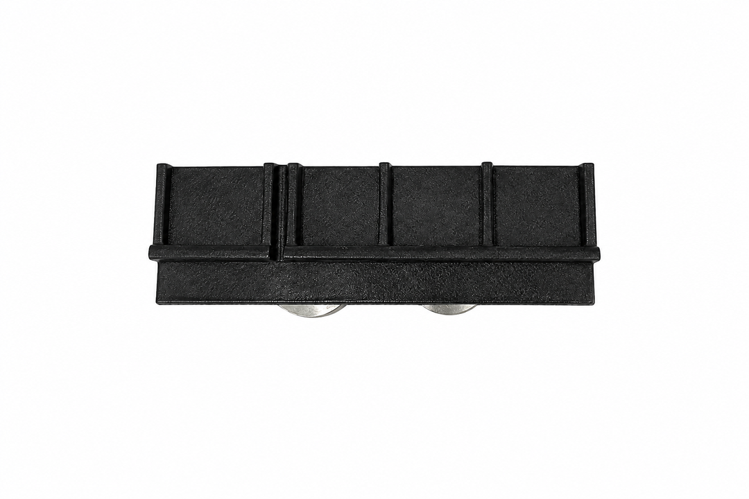 3 - 1264 Adjustable heavy duty door carriage with tandem S/S rollers