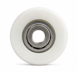 3 - 4670 Acetal Flat Roller with Bearing Diameter: 31mm Bore: 6.4mm