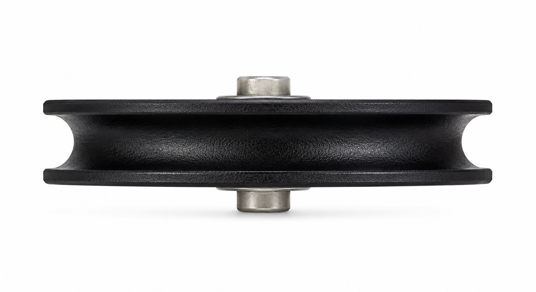 3 - 4180 Acetal Concave Roller diameter: 27mm - axle 5mm