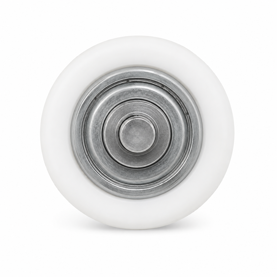 3 - 4142 nylon roller with heavy duty bearing Diameter 32mm Axle 6.4mm