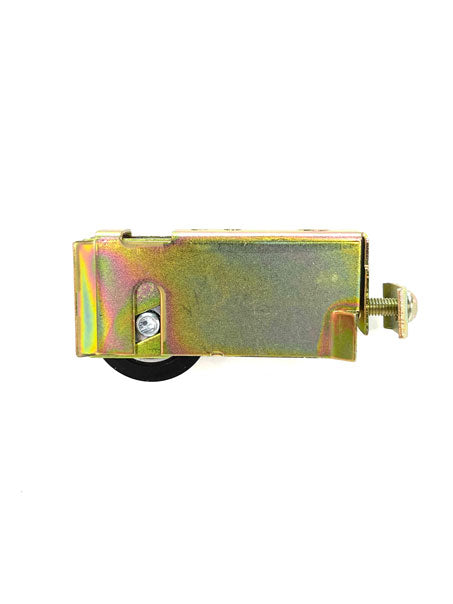 Adjustable door carriage with 22mm flared wings Carries up to 25kg per carriage. Suits Frontline, Allulite, Statesman, &amp; others.