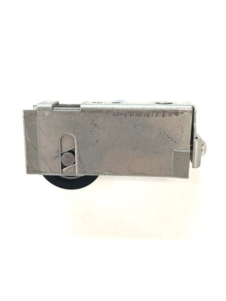 Premium heavy duty adjustable sliding door carriage &amp; roller. 17mm flared wings, stainless steel carriage with a M - 4148 premium roller. corrosion resistant.