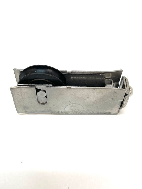 Premium heavy duty adjustable sliding door carriage & roller. 17mm flared wings, stainless steel carriage with a M - 4148 premium roller. corrosion resistant.