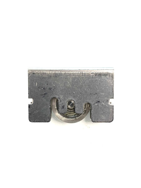 Adjustable sliding glass door carriage with roller