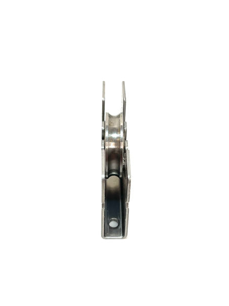 Adjustable sliding glass door carriage with roller
