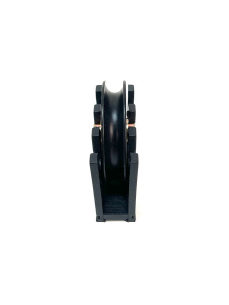 Adjustable sliding glass door carriage with roller