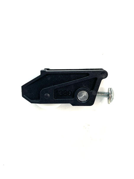 Adjustable sliding glass door carriage with roller