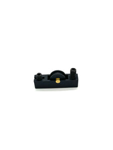M - 5230 Plastic window carriage with nylon grooved roller & brass pin