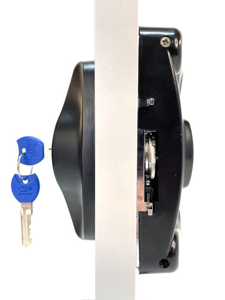 4 - 8640 Lockable sliding glass door lock - suits Dowell &amp; others